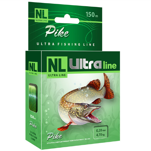 Леска Aqua NL Ultra Pike щука 0.22 150м
