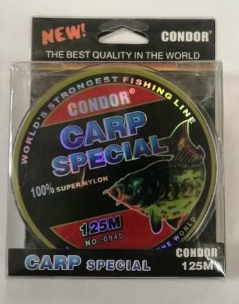 Леска монофильная Condor Carp Special d-0,22 мм, L-125 м , разрывная нагрузка 7,40 кг 10 шт