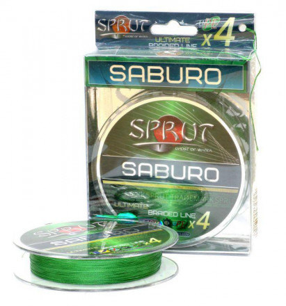 Леска плетеная SPRUT Saburo Soft Ultimate X 4 Dark Green 0.32 140м