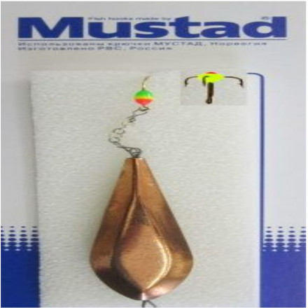 Блесна зимняя Суоярви 19.5г блистер Mustad