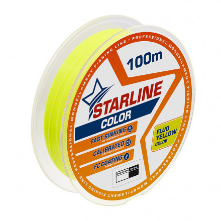 Леска IAM STARLINE 100m Флуоресцентный Жёлтый d0.405