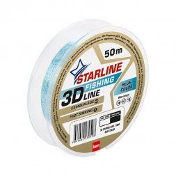 Леска IAM Starline 3D Fishing Line 50m, диаметр 0,30 мм Голубой