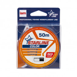 Леска IAM STARLINE 50m Красный d0.203