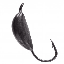 Мормышка вольфрам LumiCom Банан с ушком Ф2.5 черный никель