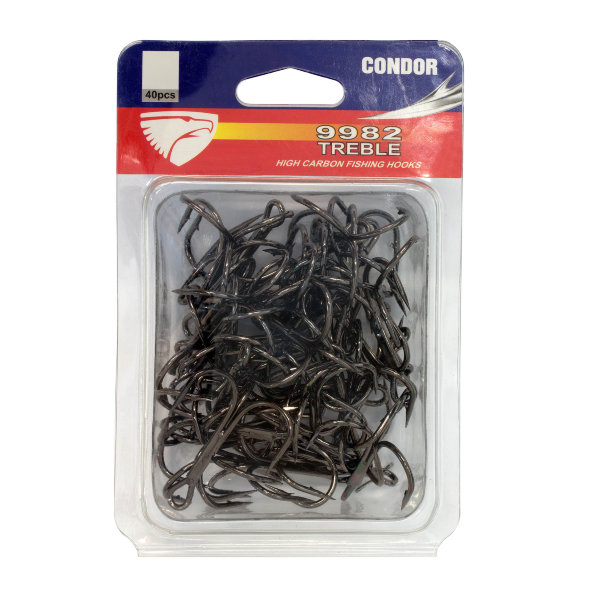 Крючок-тройник Condor TREBLE HOOK №4/0 BN 25 шт/упак