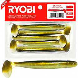 Риппер Ryobi SKYFISH 88mm, цвет CN007 spring lamprey, 5шт