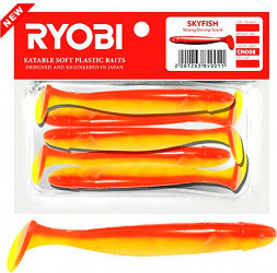 Риппер Ryobi SKYFISH 88mm, цвет CN008 jungle cock, 5шт