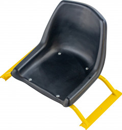 Сиденье Экструзион для саней поперечное с пластиковым сиденьем со спинкой Тайга 1700-2300