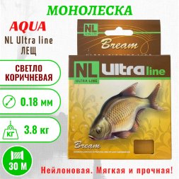 Леска Aqua NL Ultra Bream лещ 0.18 30м