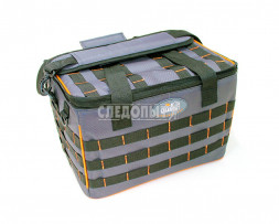 Сумка рыболовная Следопыт Base Lure Bag XL, 38х26х25 см, цв. серый + 5 коробок Luno 28