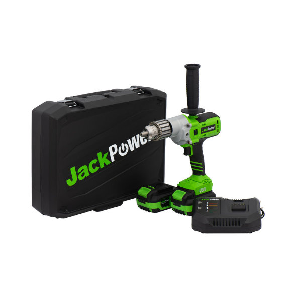 Дрель-шуруповёрт JACK POWER 4 Ah Li-Ion, 130 Н*м, 20V, серия Professional, кейс, 2 аккумулятора, зар